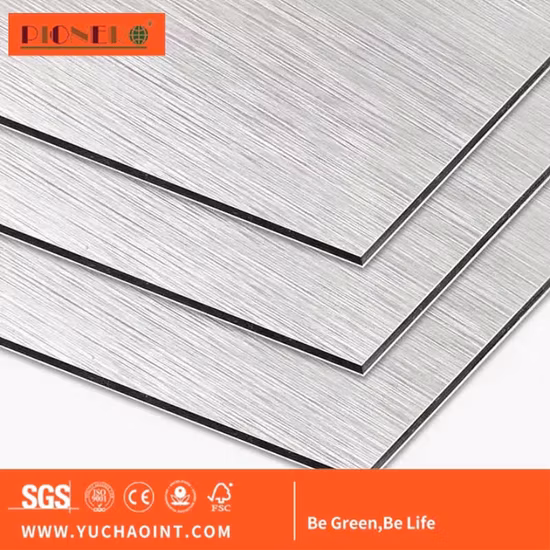 Materiale della parete in alluminio ignifugo Foglio ACP Pannello composito in alluminio/alluminio color legno