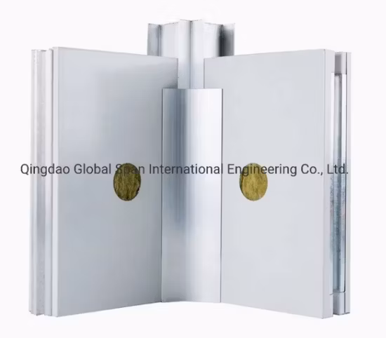 Certificato CE/ISO/SGS Parete approvata Tetto Soffitto Roccia Pietra Lana minerale PUR PIR Isolamento termico Isolante termico Pannello sandwich in metallo