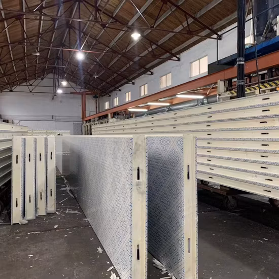 Pannello sandwich PU/EPS/lana di roccia da 50mm/75mm/100mm/120mm per cella frigorifera/casa prefabbricata